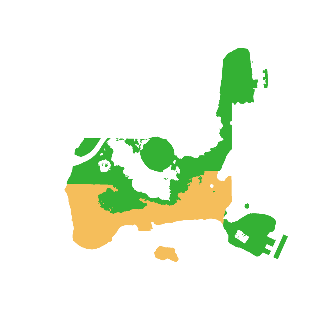 Biome Rust Map: Procedural Map, Size: 2500, Seed: 5011017