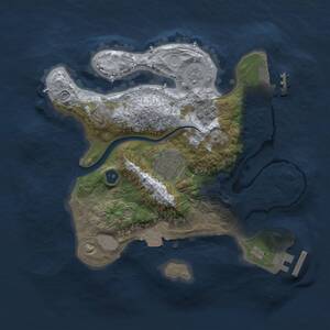 Thumbnail Rust Map: Procedural Map, Size: 2500, Seed: 5011017, 6 Monuments