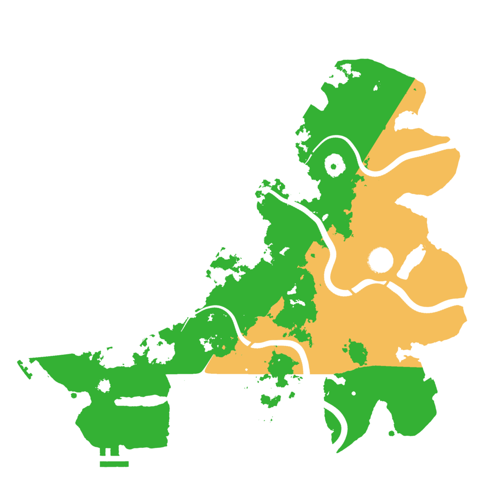Biome Rust Map: Procedural Map, Size: 3500, Seed: 322509188