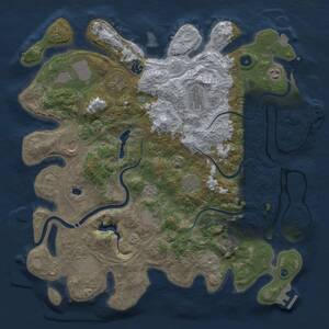 Thumbnail Rust Map: Procedural Map, Size: 4250, Seed: 318375622, 17 Monuments