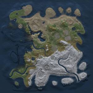 Thumbnail Rust Map: Procedural Map, Size: 4000, Seed: 1511204851, 14 Monuments