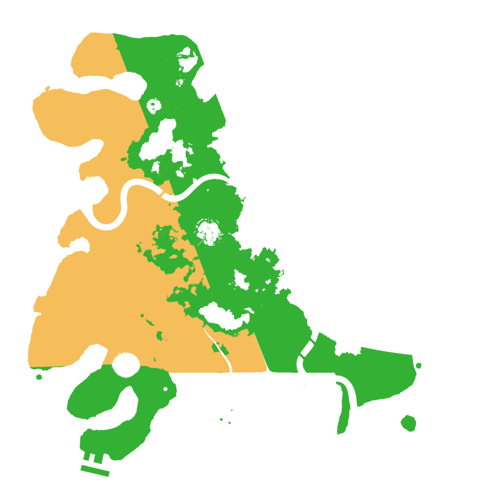 Biome Rust Map: Procedural Map, Size: 3500, Seed: 52661212