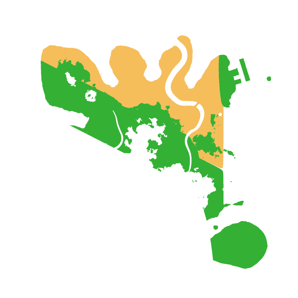Biome Rust Map: Procedural Map, Size: 2600, Seed: 88762570