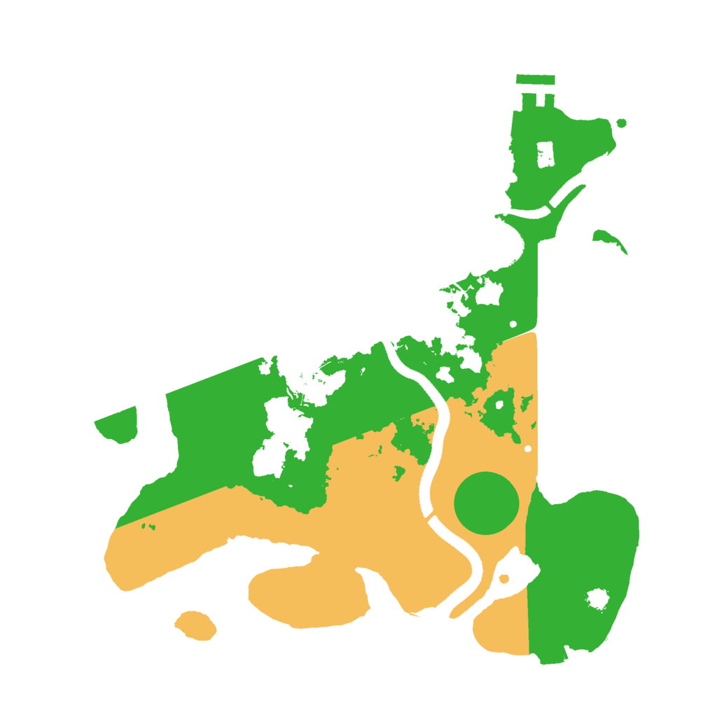 Biome Rust Map: Procedural Map, Size: 3000, Seed: 991823927