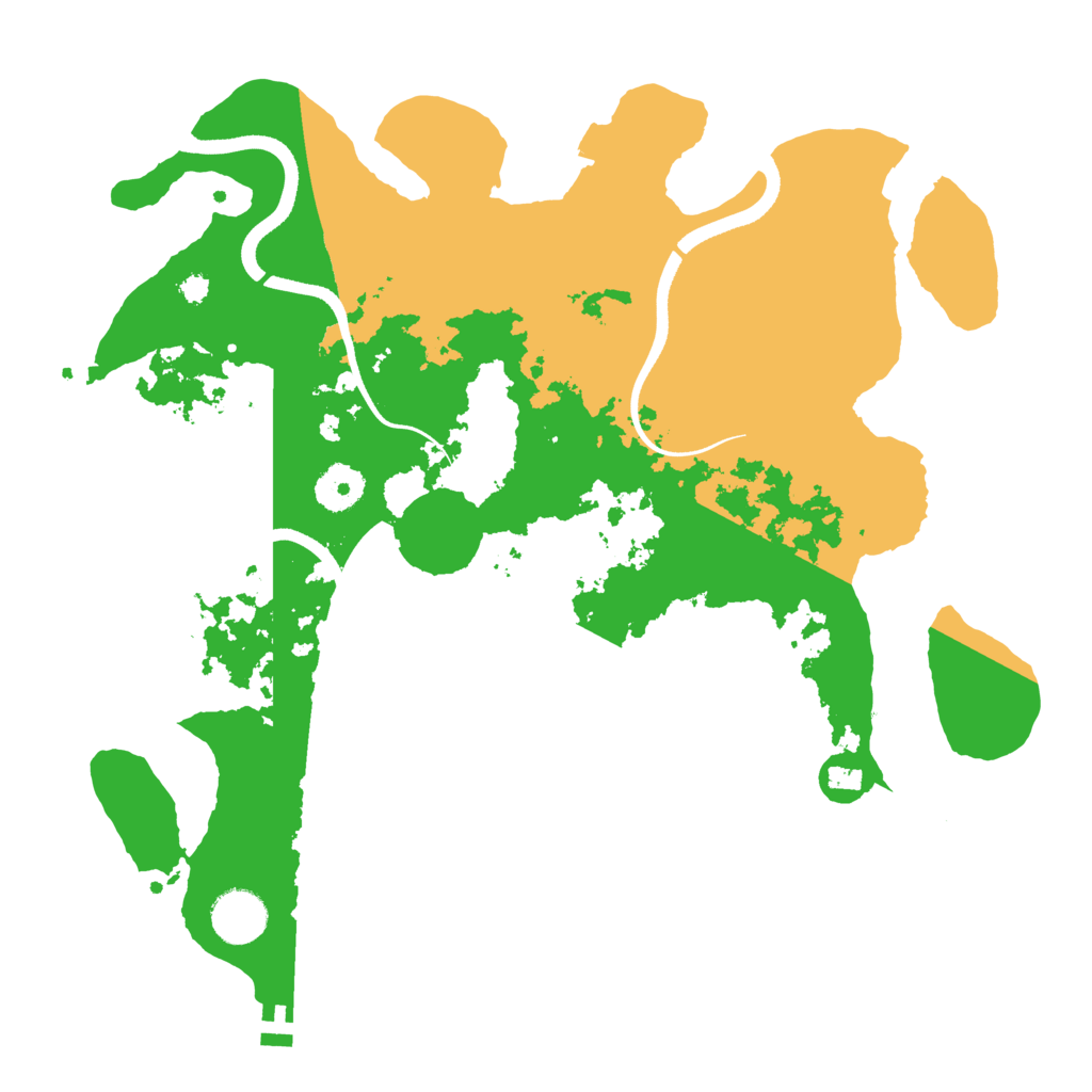 Biome Rust Map: Procedural Map, Size: 3500, Seed: 1275889494