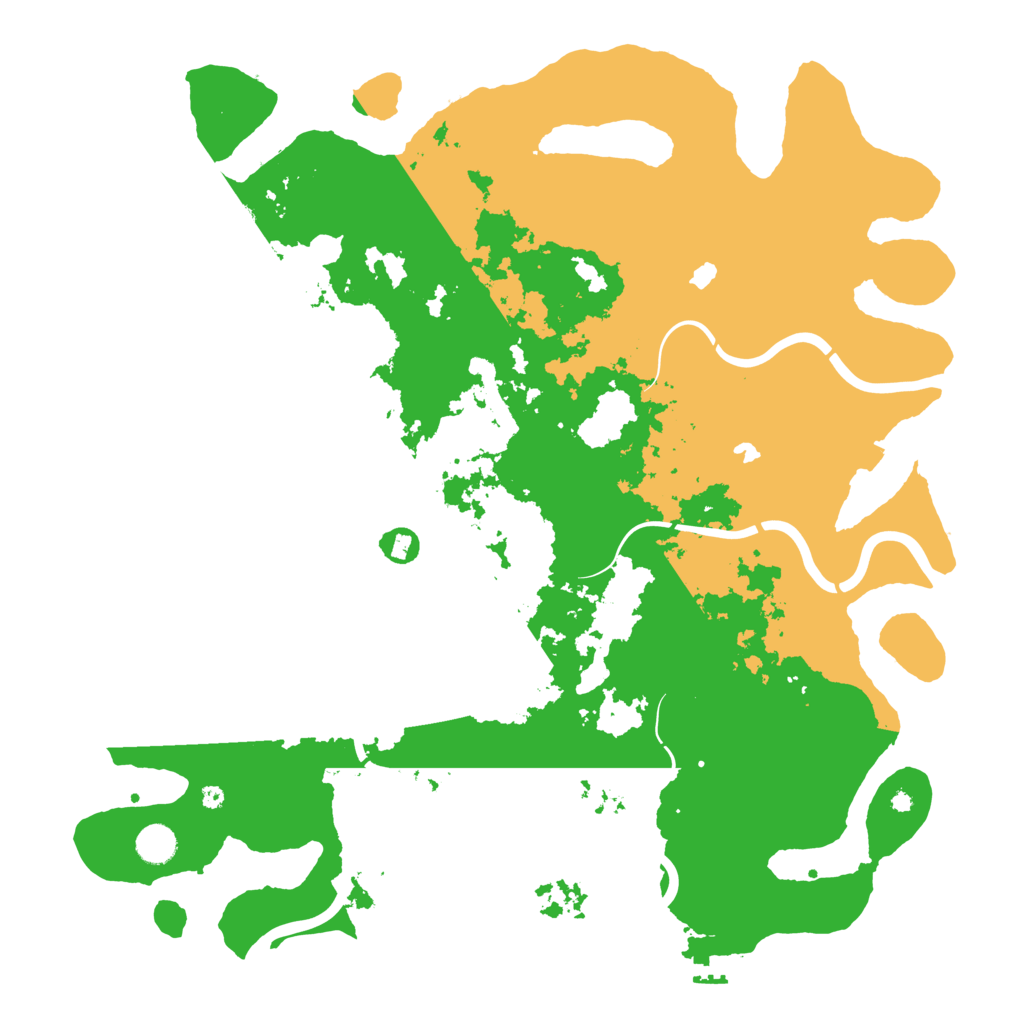 Biome Rust Map: Procedural Map, Size: 4500, Seed: 1378