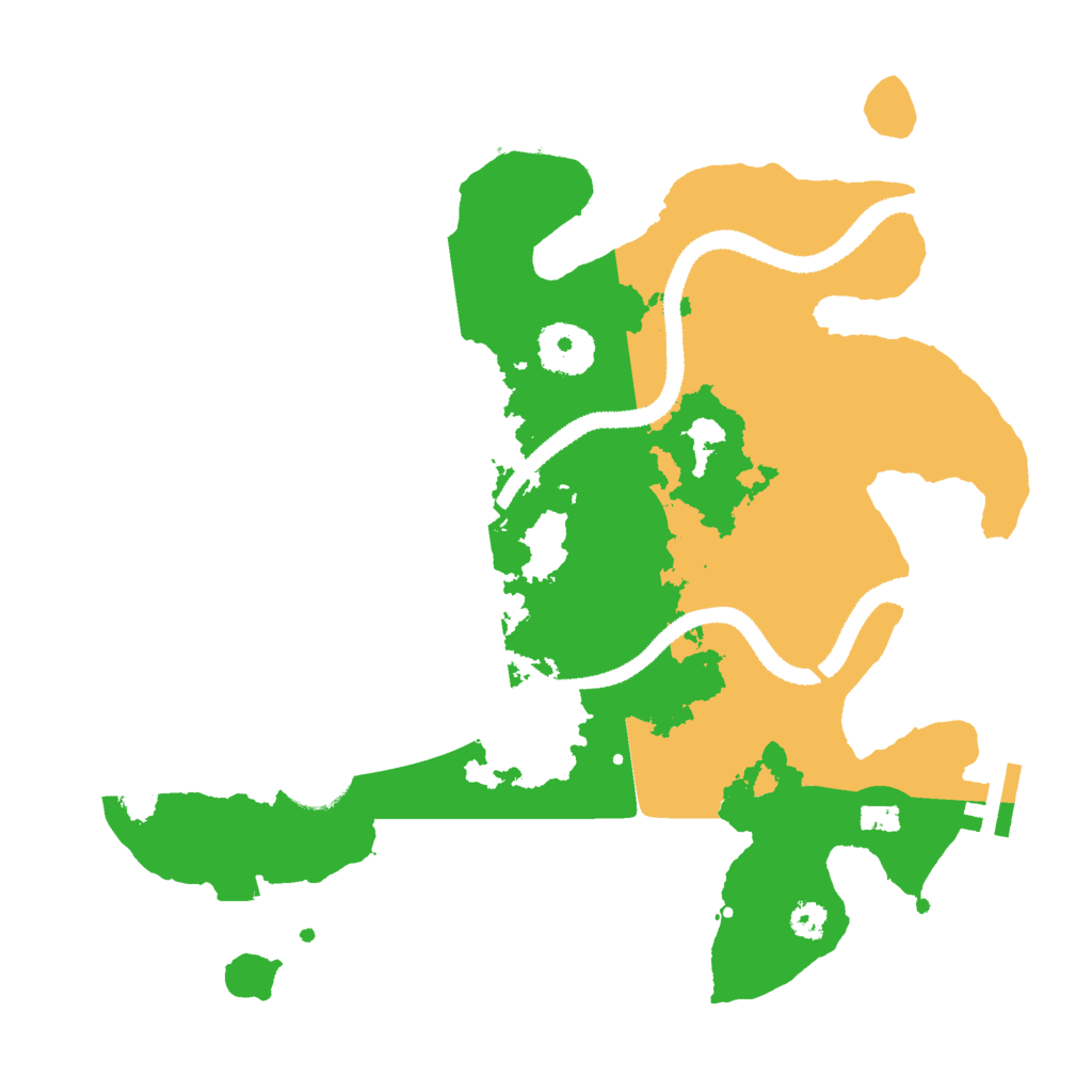 Biome Rust Map: Procedural Map, Size: 3000, Seed: 51336