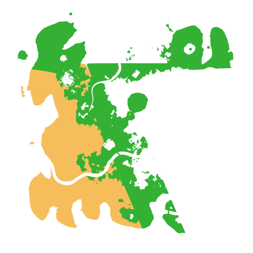 Biome Rust Map: Procedural Map, Size: 3500, Seed: 65055626