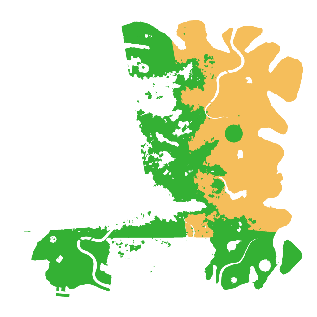 Biome Rust Map: Procedural Map, Size: 4700, Seed: 490385541