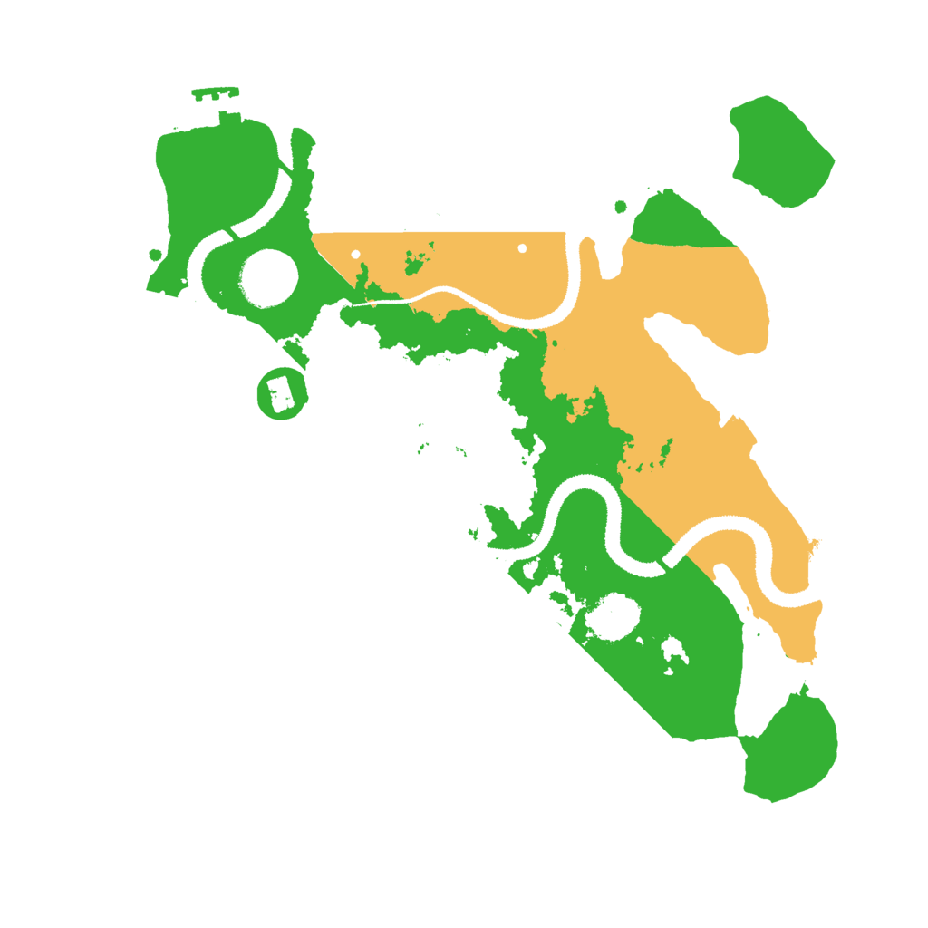 Biome Rust Map: Procedural Map, Size: 3000, Seed: 28477