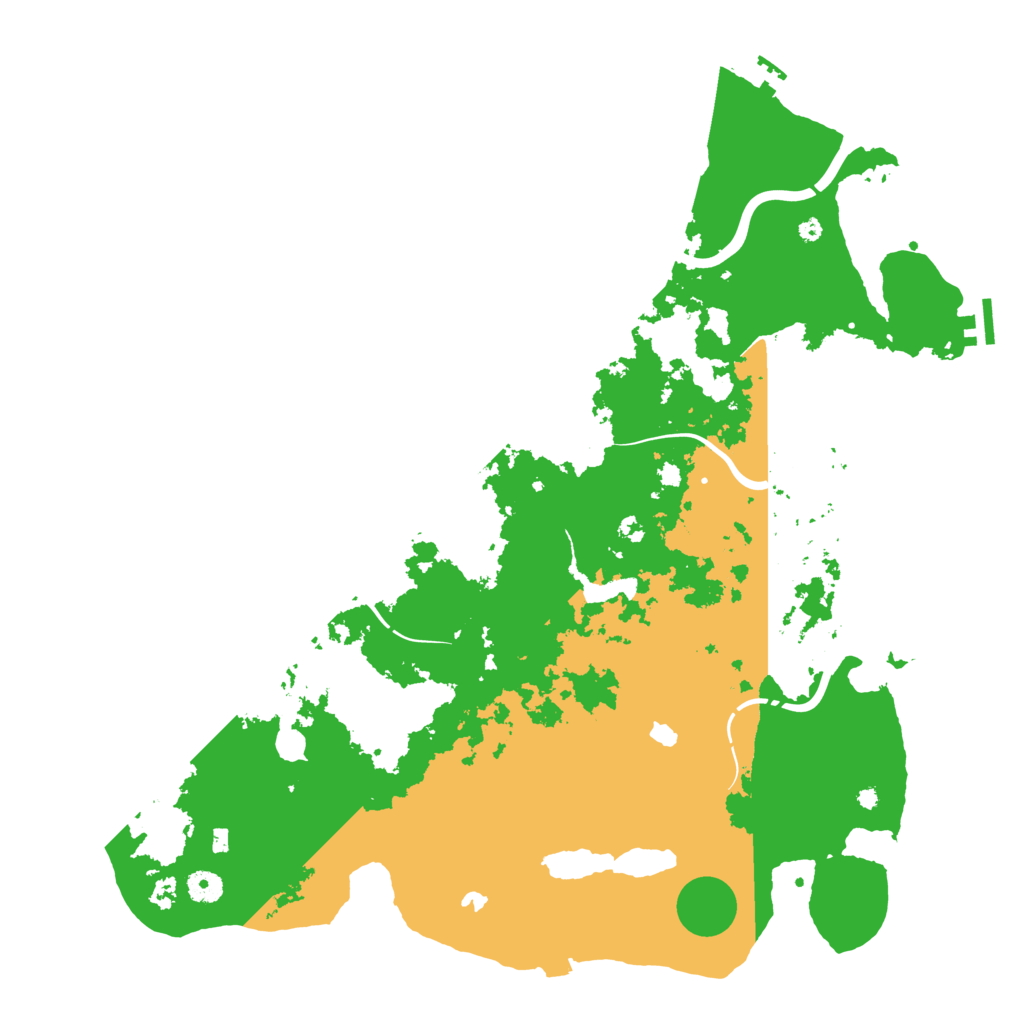 Biome Rust Map: Procedural Map, Size: 4500, Seed: 281599823