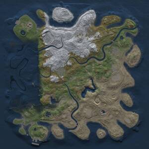 Thumbnail Rust Map: Procedural Map, Size: 4250, Seed: 136090179, 16 Monuments