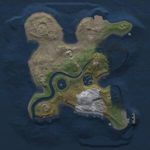 Thumbnail Rust Map: Procedural Map, Size: 2200, Seed: 466394241, 6 Monuments