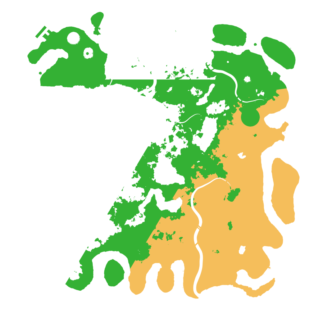 Biome Rust Map: Procedural Map, Size: 4500, Seed: 1622011980