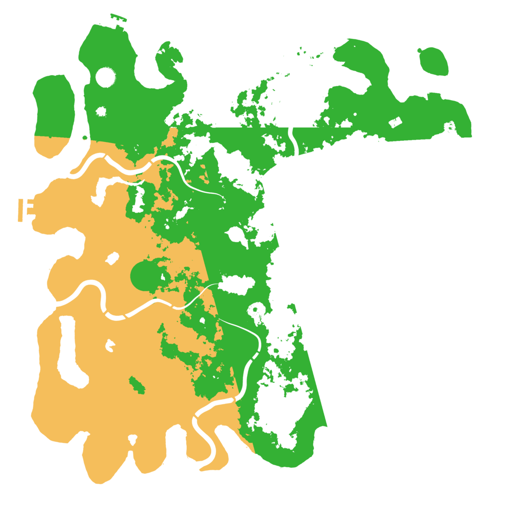 Biome Rust Map: Procedural Map, Size: 4500, Seed: 1212116624