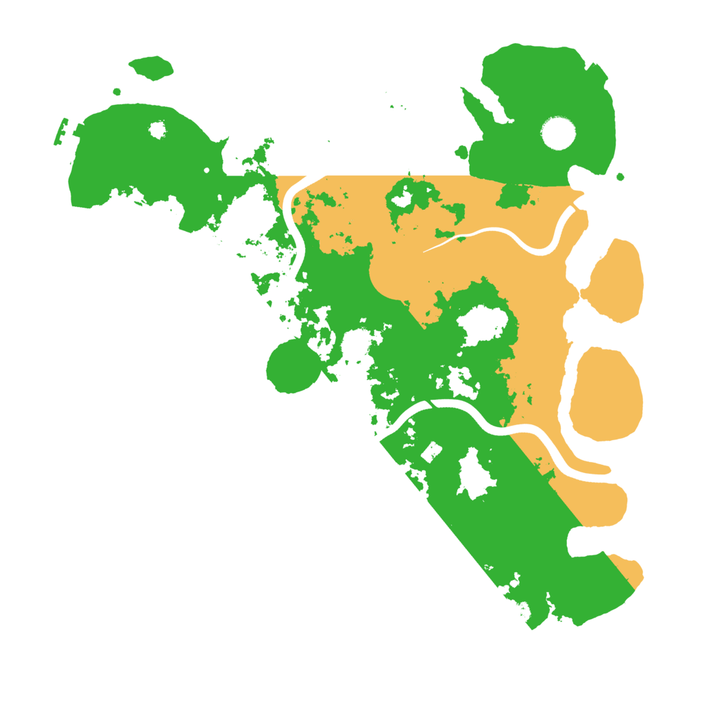 Biome Rust Map: Procedural Map, Size: 3700, Seed: 316982289