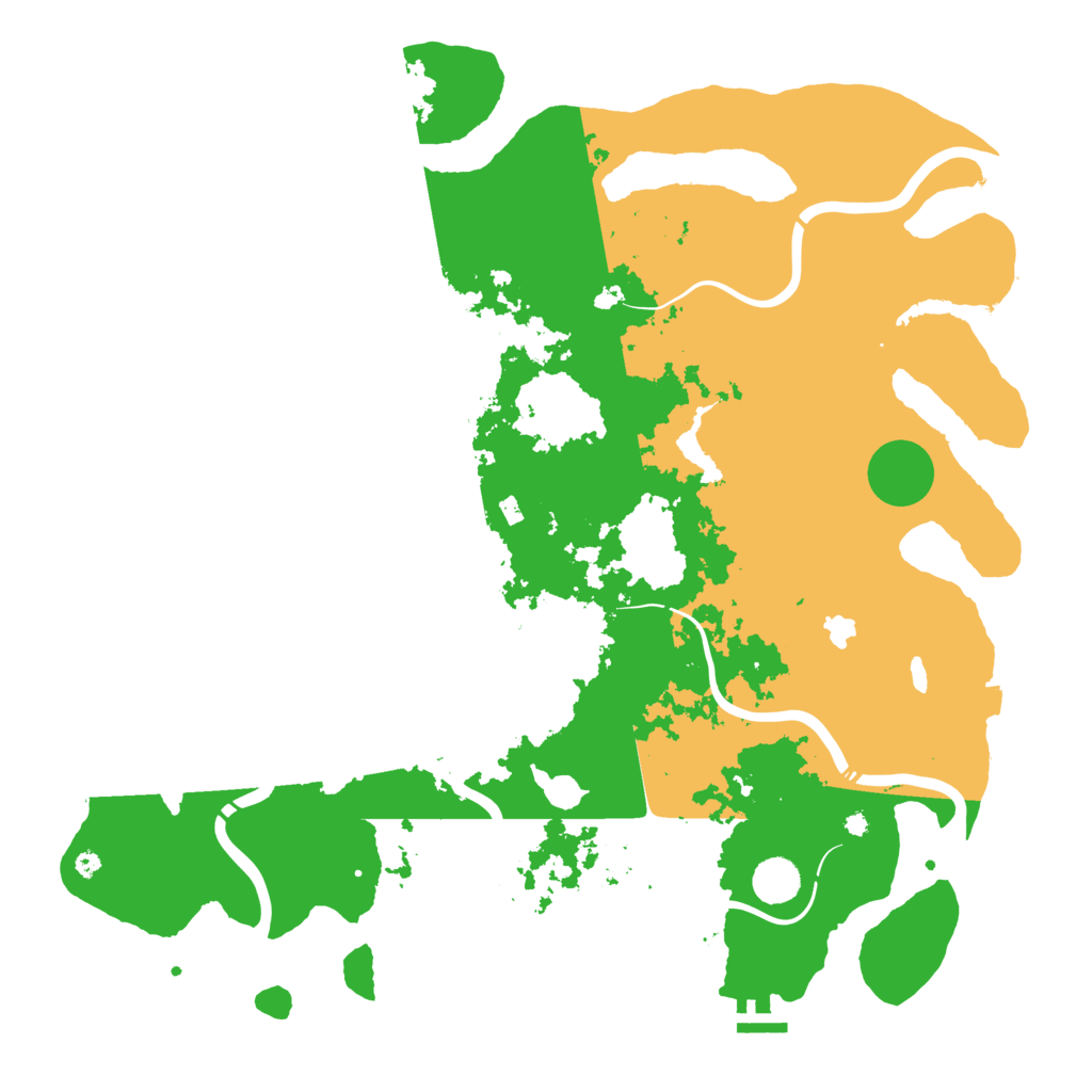 Biome Rust Map: Procedural Map, Size: 4350, Seed: 1951887442