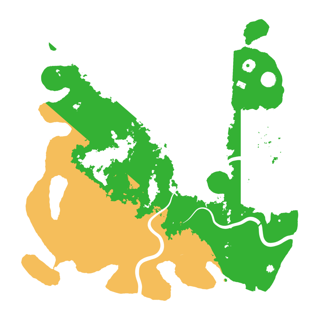 Biome Rust Map: Procedural Map, Size: 3800, Seed: 245690381