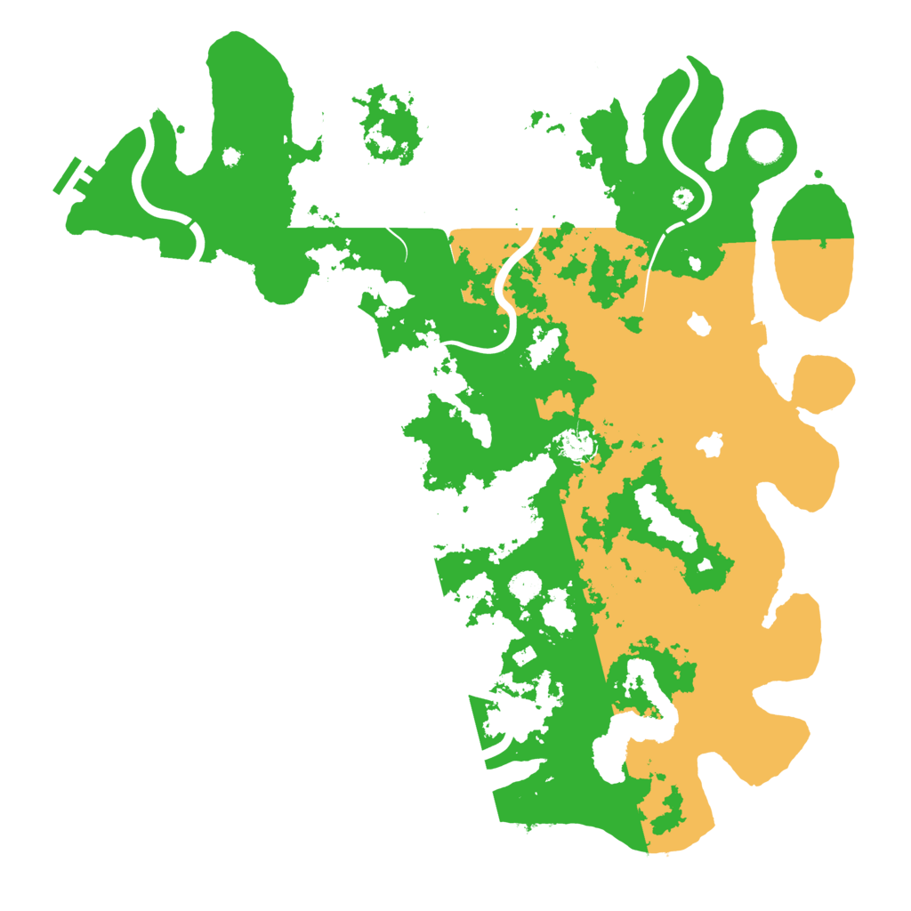 Biome Rust Map: Procedural Map, Size: 4500, Seed: 79359657