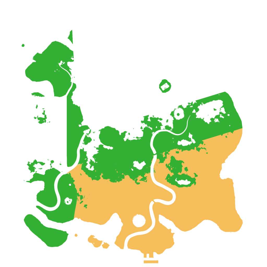 Biome Rust Map: Procedural Map, Size: 3700, Seed: 718835883