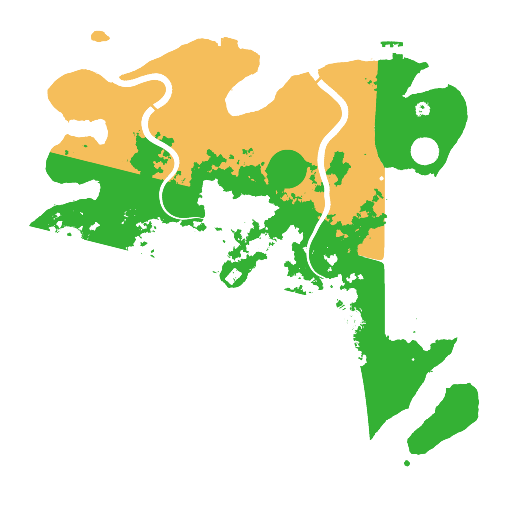 Biome Rust Map: Procedural Map, Size: 3500, Seed: 51702537