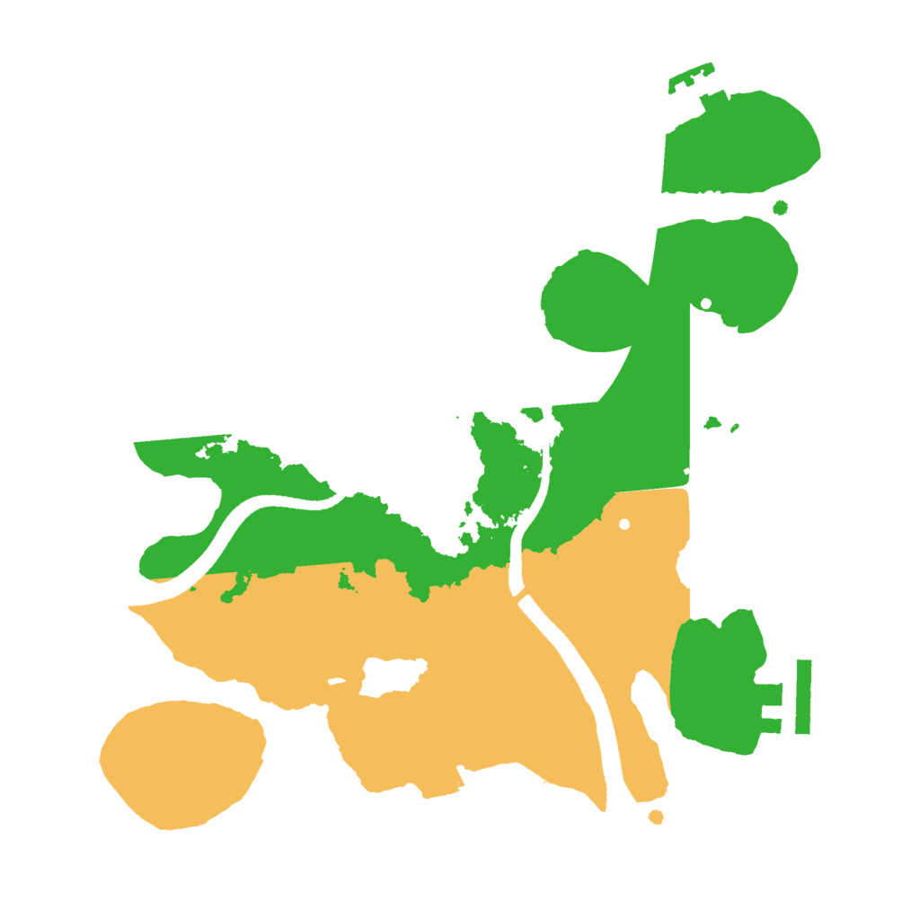 Biome Rust Map: Procedural Map, Size: 2500, Seed: 455432