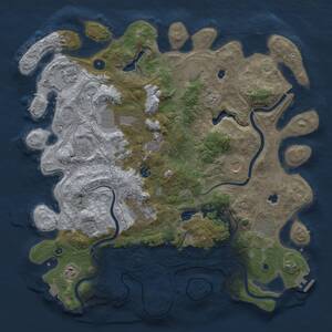 Thumbnail Rust Map: Procedural Map, Size: 4500, Seed: 926627604, 16 Monuments