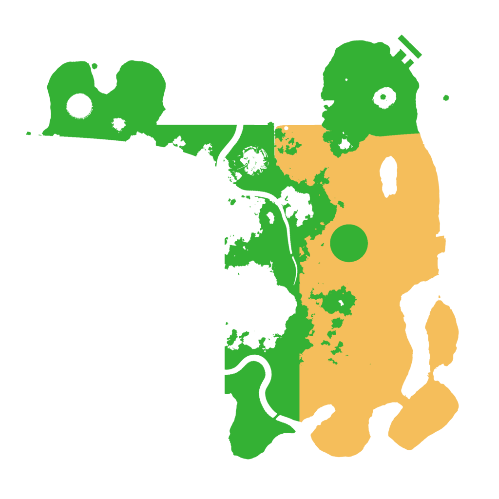 Biome Rust Map: Procedural Map, Size: 3500, Seed: 317763552