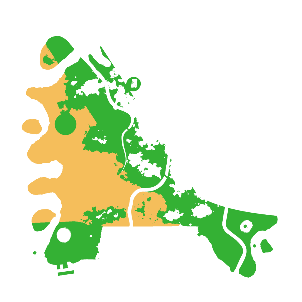 Biome Rust Map: Procedural Map, Size: 3700, Seed: 2047833878