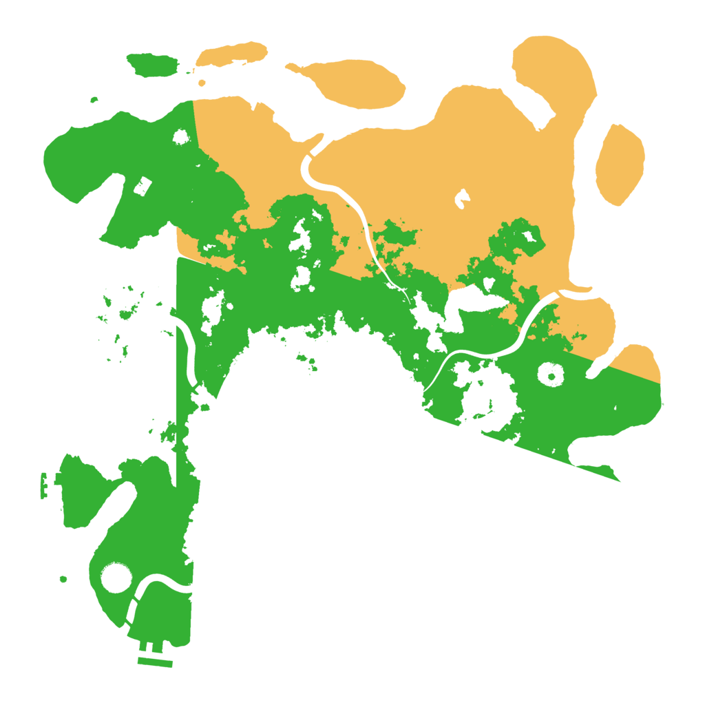 Biome Rust Map: Procedural Map, Size: 4096, Seed: 2734586