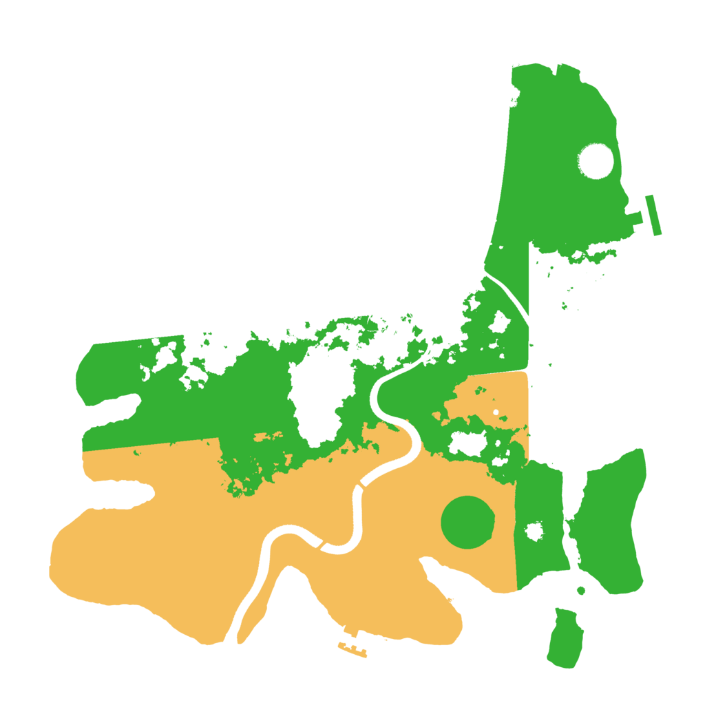 Biome Rust Map: Procedural Map, Size: 3500, Seed: 1674233627