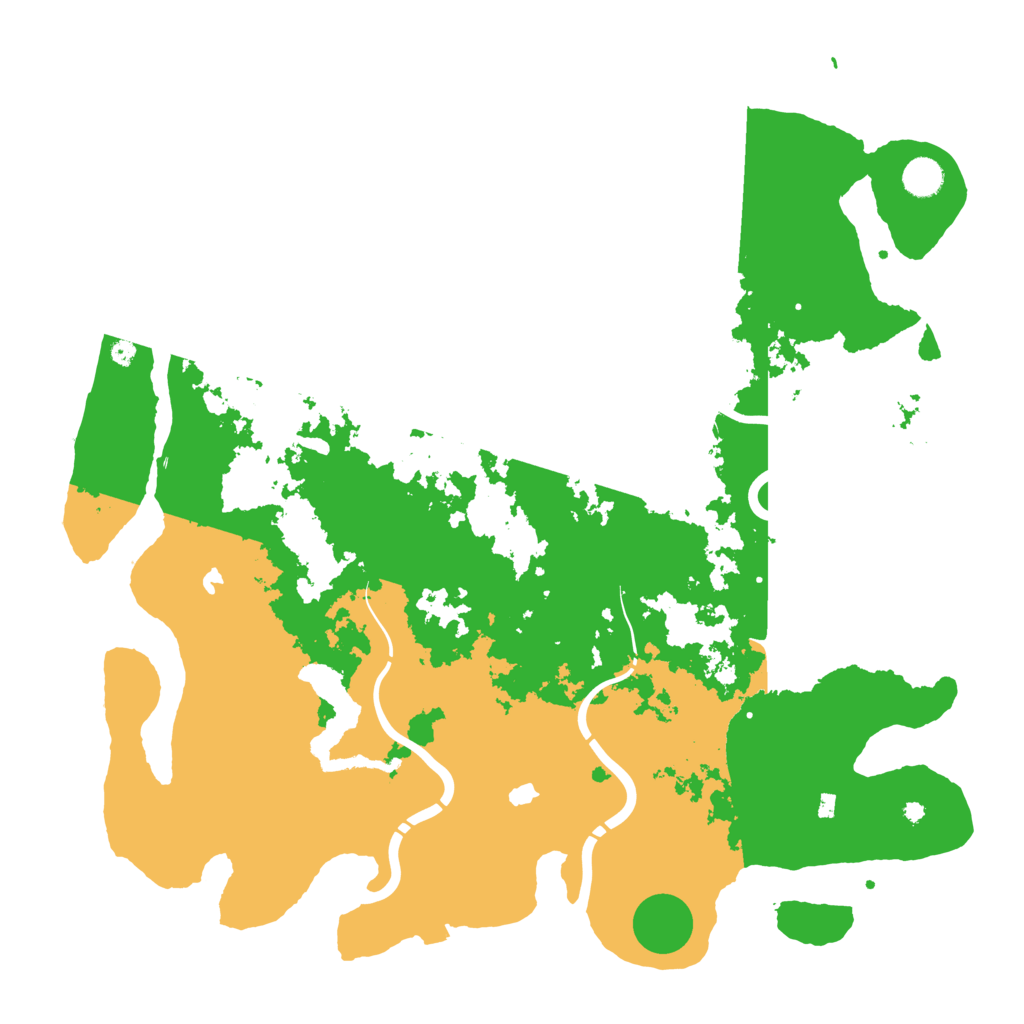 Biome Rust Map: Procedural Map, Size: 4500, Seed: 97381148