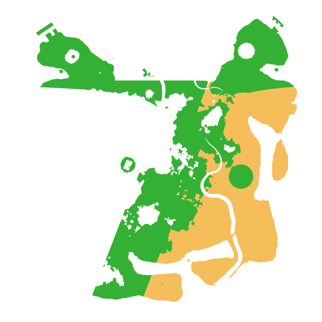 Biome Rust Map: Procedural Map, Size: 3500, Seed: 1195282196
