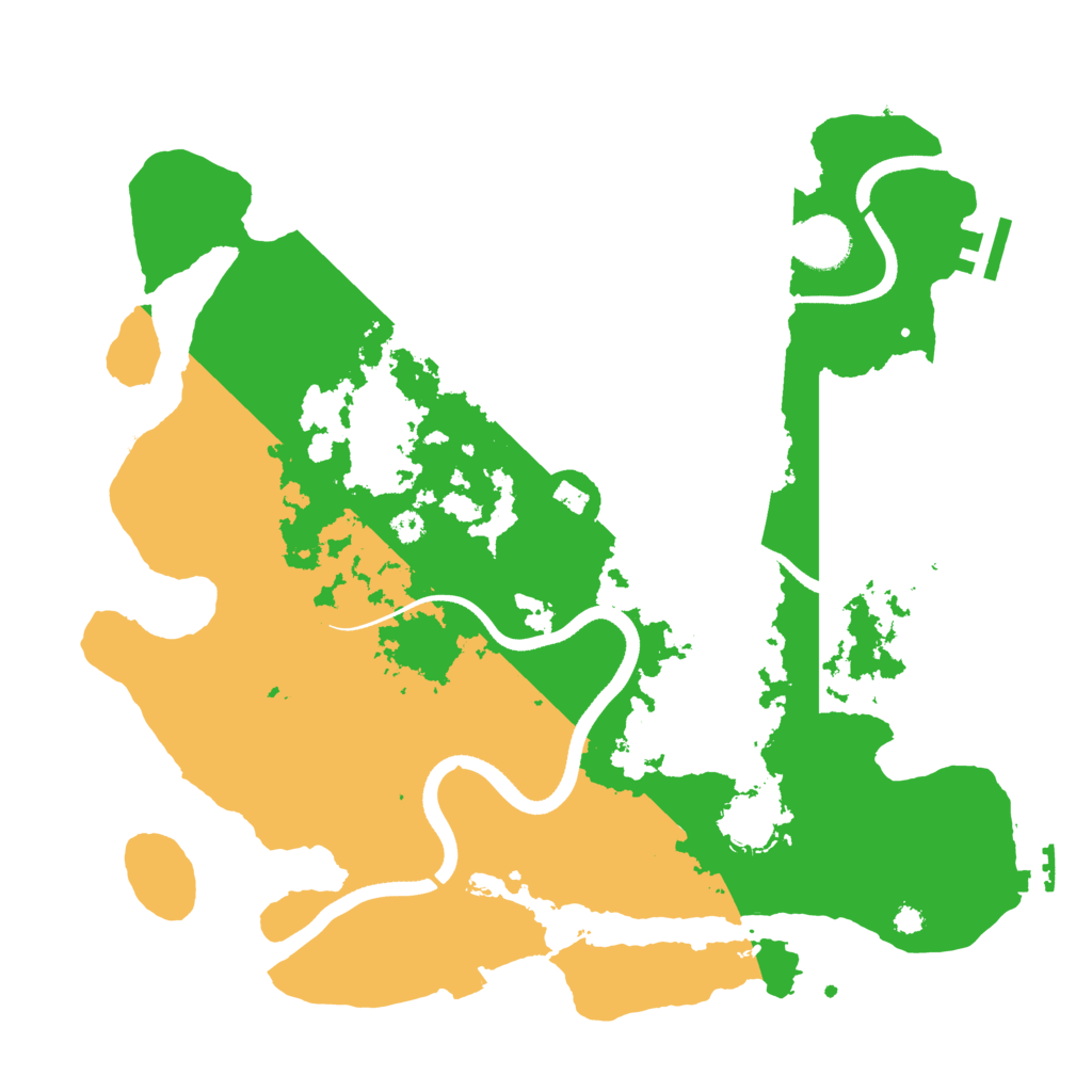 Biome Rust Map: Procedural Map, Size: 3500, Seed: 1561491082
