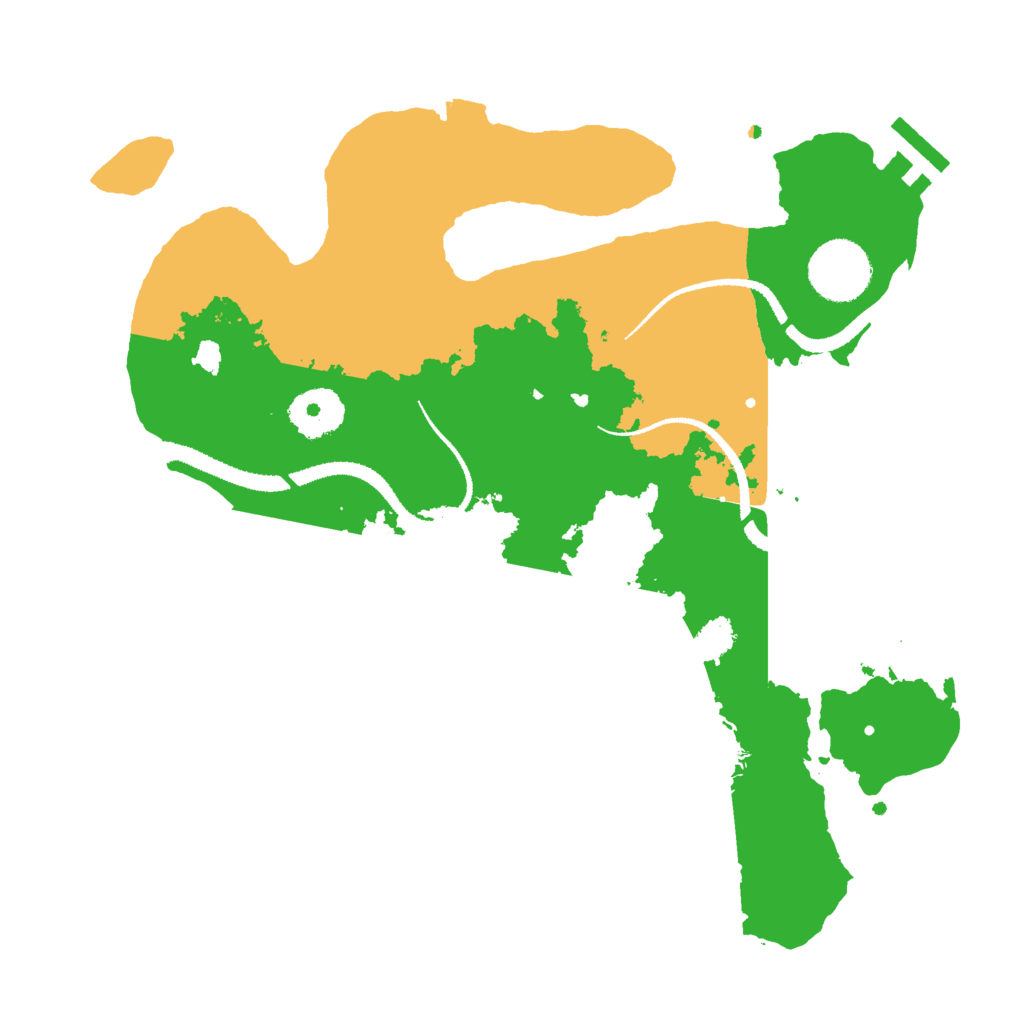 Biome Rust Map: Procedural Map, Size: 3000, Seed: 987464