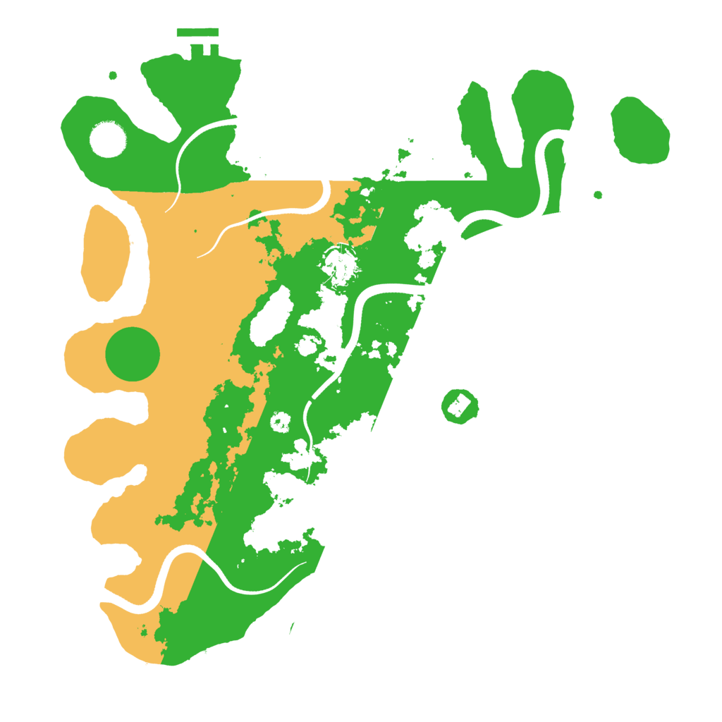Biome Rust Map: Procedural Map, Size: 3500, Seed: 252661946
