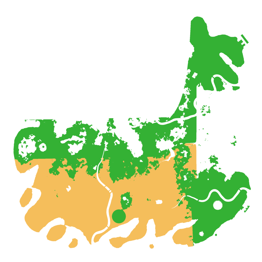 Biome Rust Map: Procedural Map, Size: 4999, Seed: 17762077