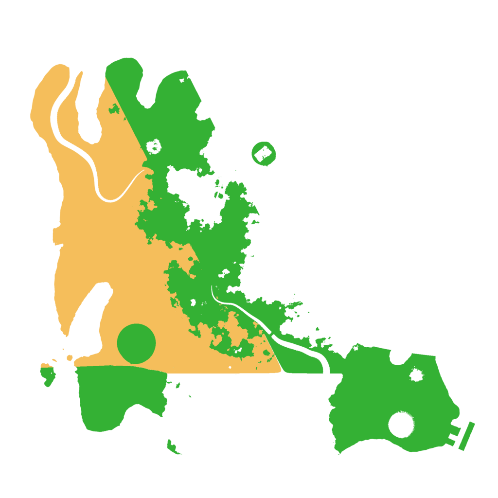 Biome Rust Map: Procedural Map, Size: 3400, Seed: 1222145851