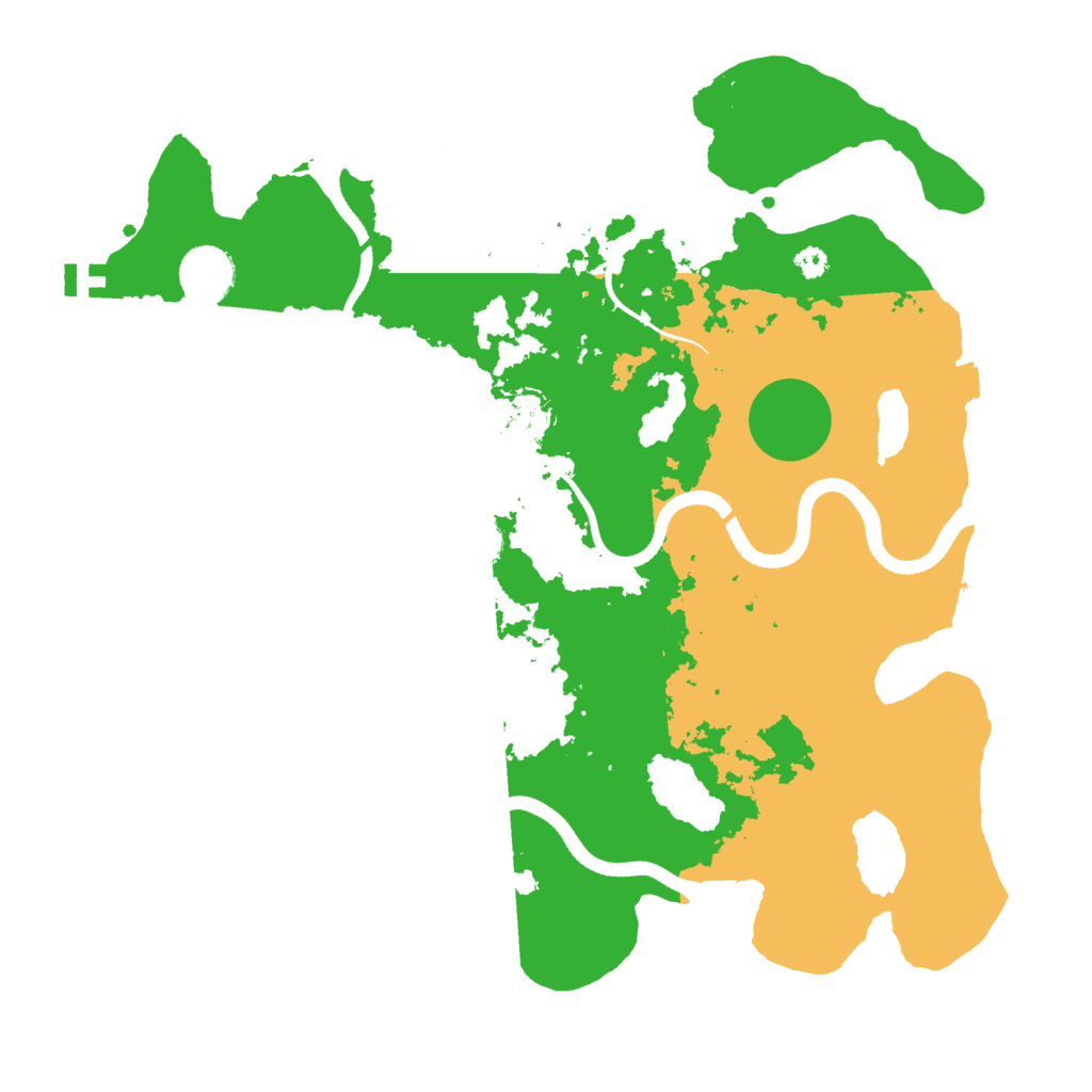Biome Rust Map: Procedural Map, Size: 3500, Seed: 824106859