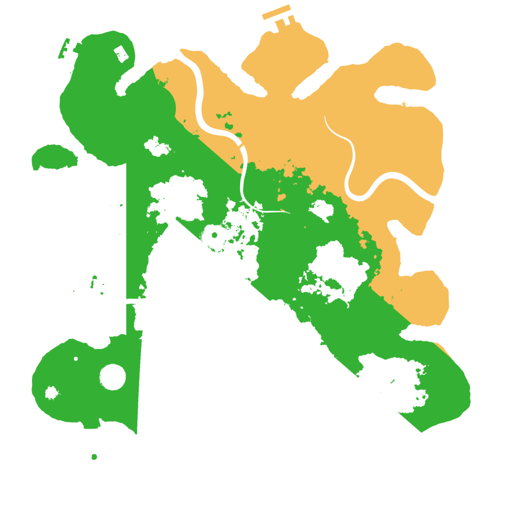 Biome Rust Map: Procedural Map, Size: 3500, Seed: 860643000