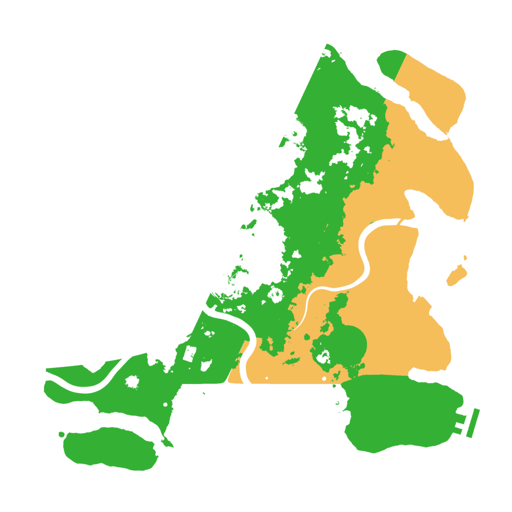Biome Rust Map: Procedural Map, Size: 3500, Seed: 1305063889