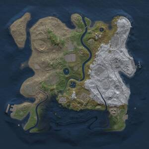 Thumbnail Rust Map: Procedural Map, Size: 3500, Seed: 1067617402, 16 Monuments
