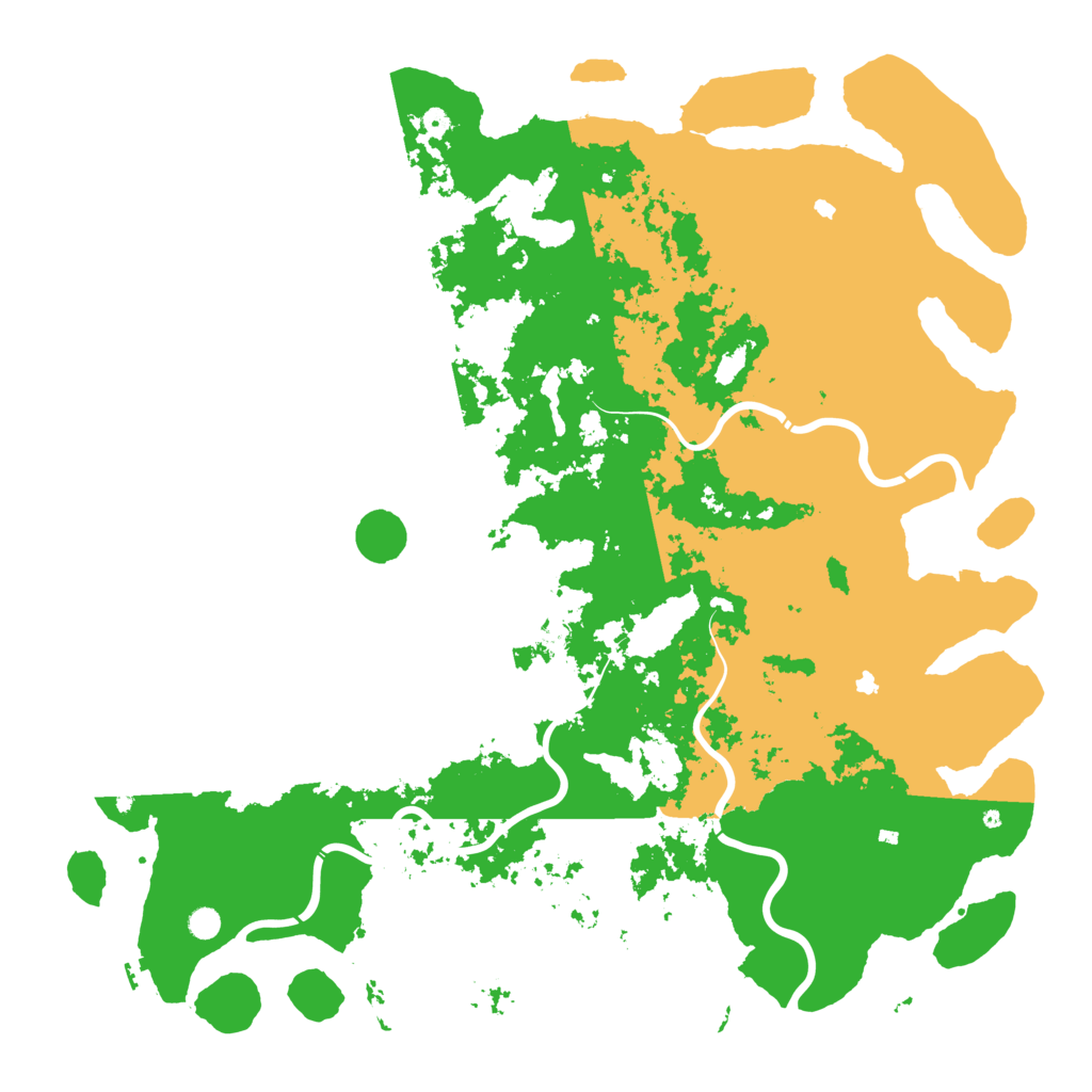 Biome Rust Map: Procedural Map, Size: 6000, Seed: 1119933764