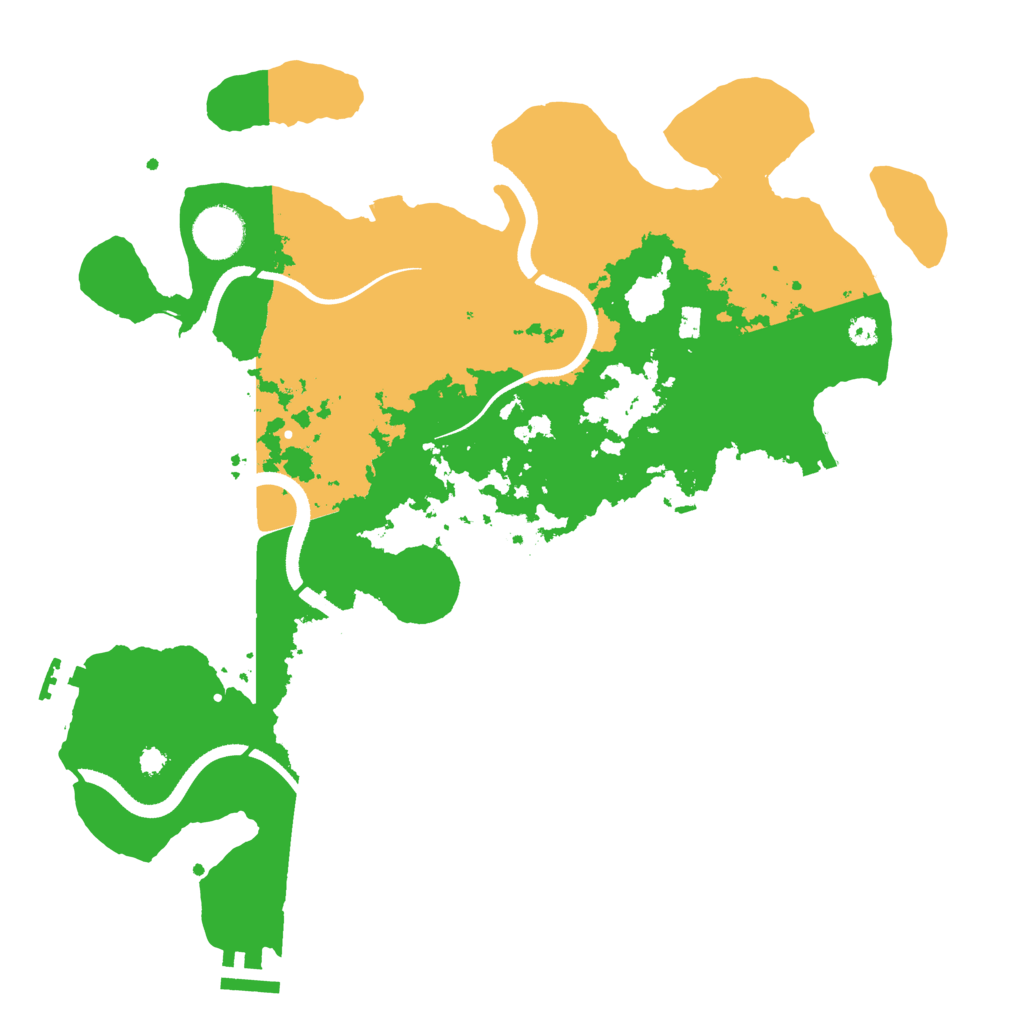 Biome Rust Map: Procedural Map, Size: 3500, Seed: 874084820