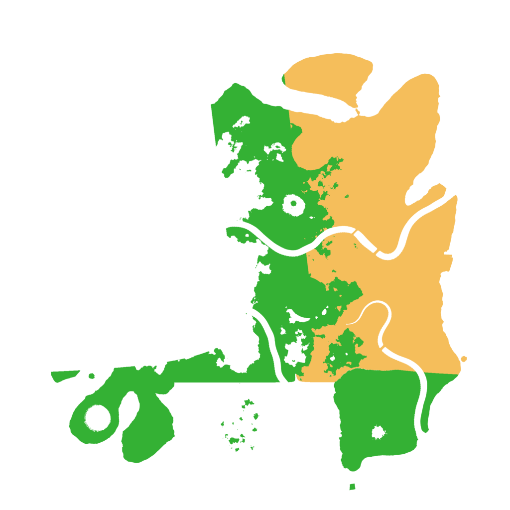 Biome Rust Map: Procedural Map, Size: 3500, Seed: 281267864