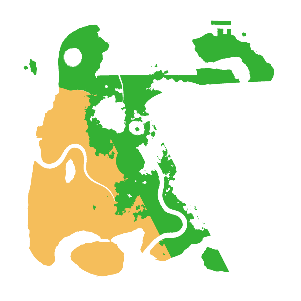 Biome Rust Map: Procedural Map, Size: 3000, Seed: 1035966812