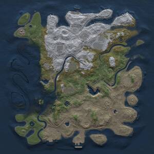 Thumbnail Rust Map: Procedural Map, Size: 4500, Seed: 1442024, 17 Monuments