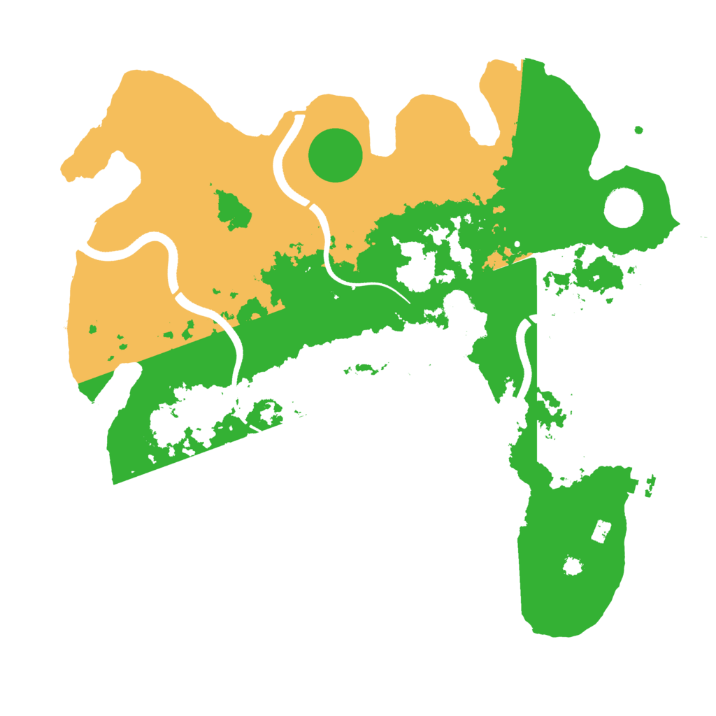 Biome Rust Map: Procedural Map, Size: 3500, Seed: 1310521