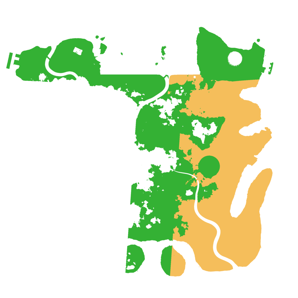 Biome Rust Map: Procedural Map, Size: 3700, Seed: 1752664897