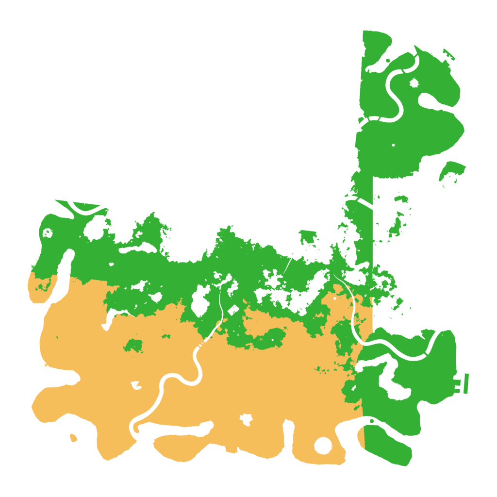 Biome Rust Map: Procedural Map, Size: 5000, Seed: 521912872